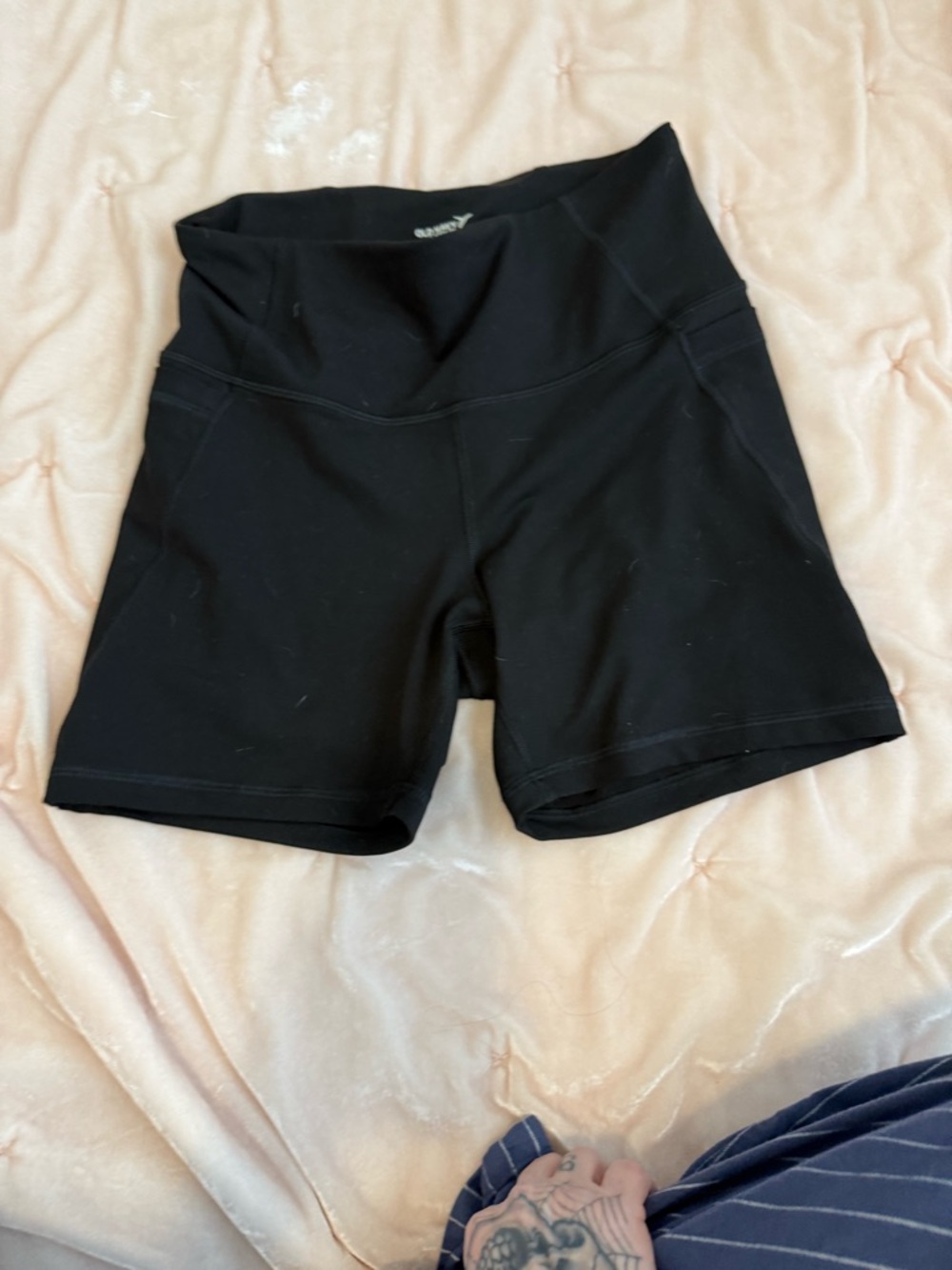 Old Navy Black High-Rise Bike Shorts
